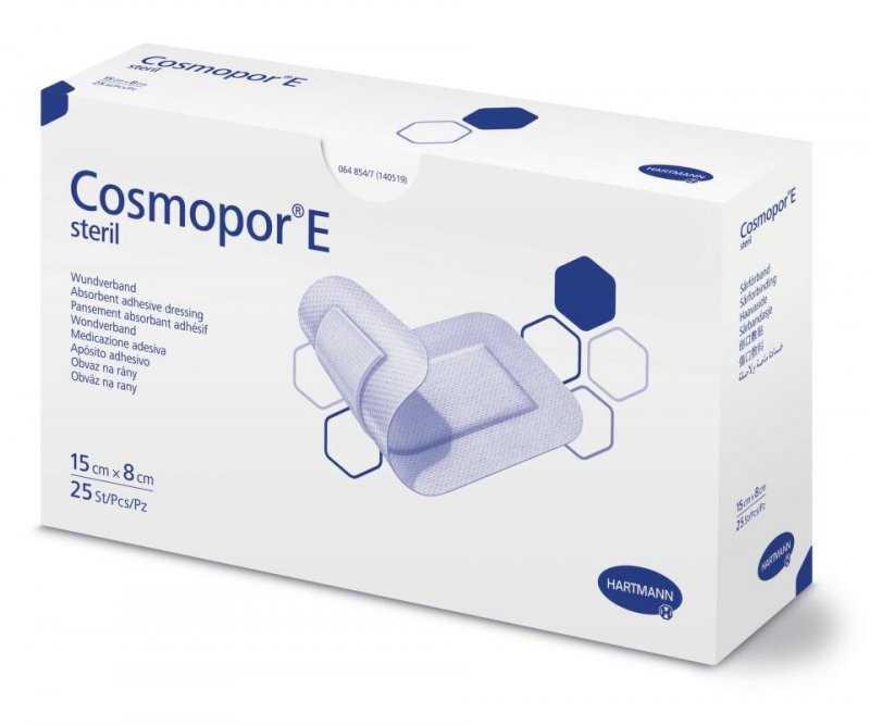 Rychloobvaz COSMOPOR E steril—15x6cm, 25ks