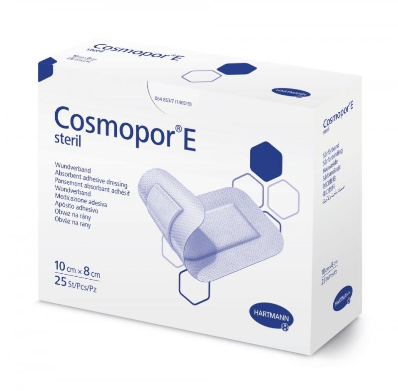 Rychloobvaz COSMOPOR E steril—10x8cm, 25ks