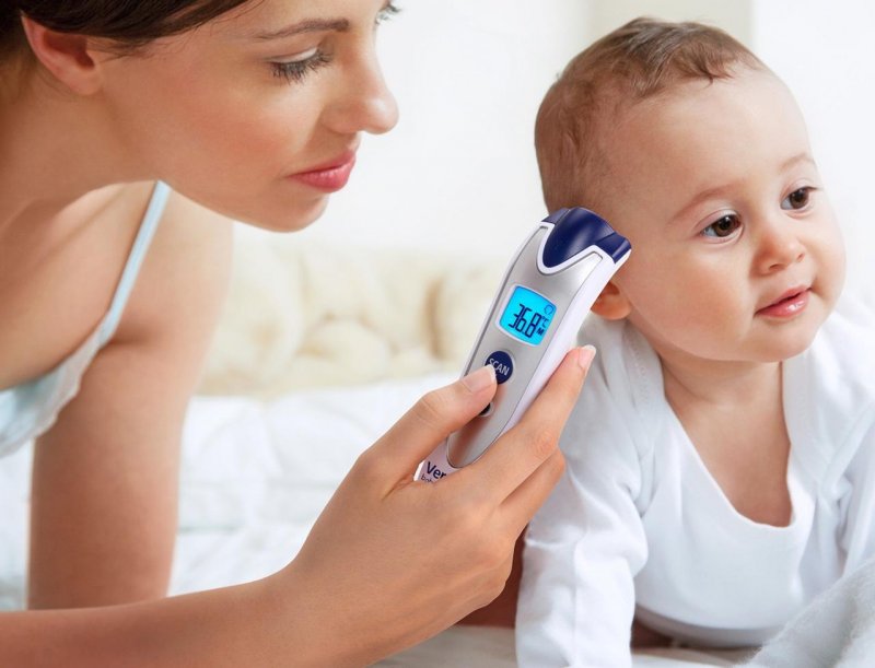 Teploměr Veroval Baby bezdotykový infra. stříbrný