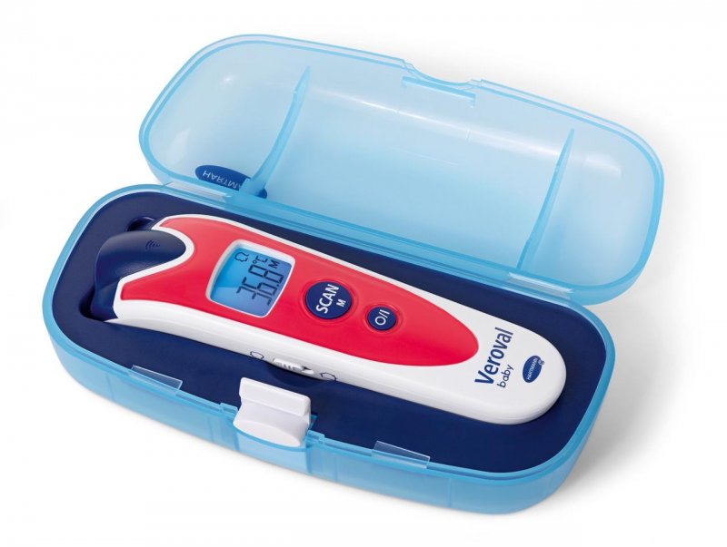 Teploměr Veroval Baby bezdotykový infra.—Červený