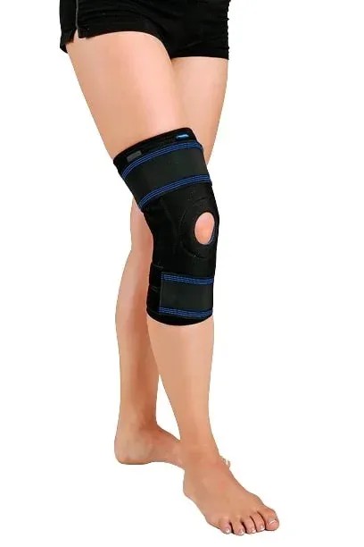 Panop ortéza kolenního kloubu PAN 7.04 - XXL—Elastická ortéza kolenního kloubu krátká s jednoosým kloubem