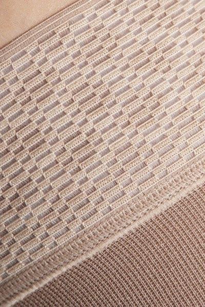 Stehenní punčochy s lemem MAXIS COTTON II.KT—Velikost 4, barva bronz, délka normal, se špicí