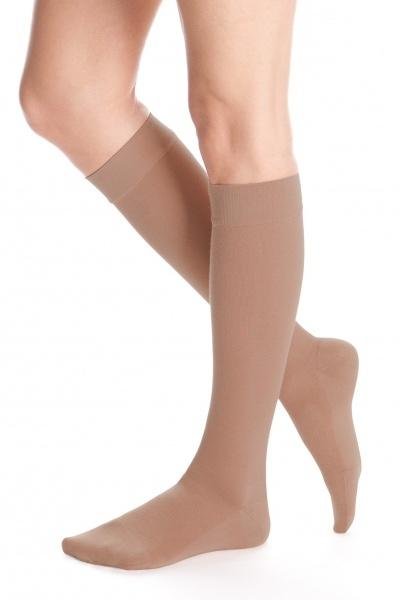 Lýtkové punčochy MAXIS COTTON (II.KT)—Velikost 2, barva bronz, délka krátká, se špicí