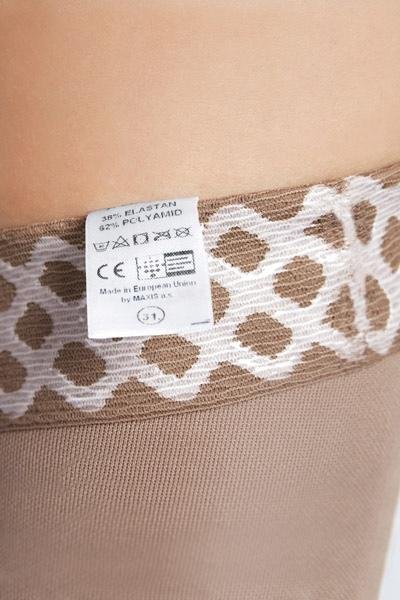 Lýtkové punčochy MAXIS COTTON (II.KT)—Velikost 2, barva bronz, délka normal, bez špice