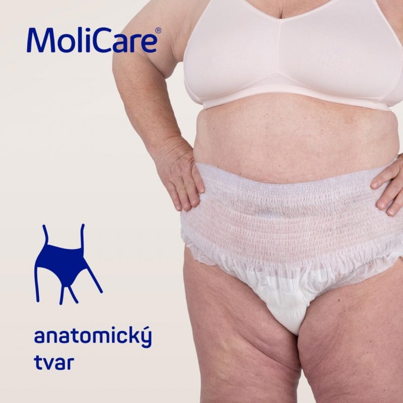 MoliCare Mobile 6 kapek XXL—Kalhotky natahovací absorpční prodyšné 14 ks