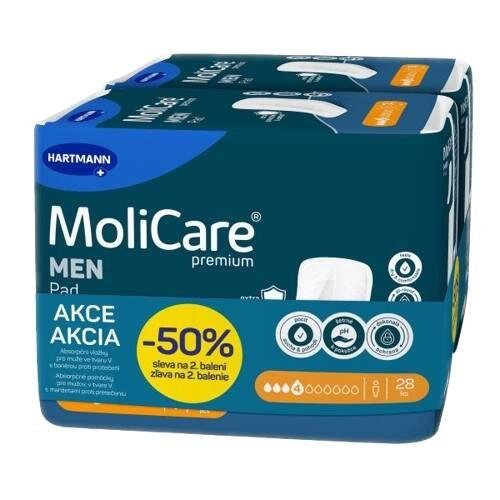 MoliCare MEN Pad 4 kapky DUOPACK—Vložky absorpční pro muže 28 ks
