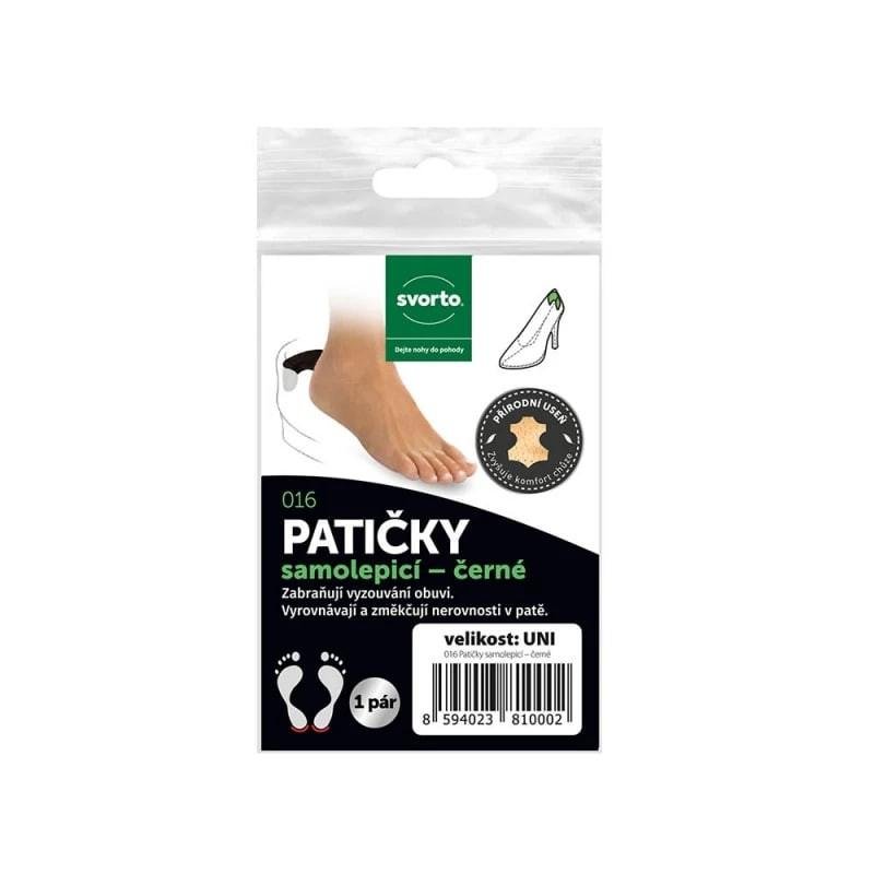 016 Patičky samolepicí černé