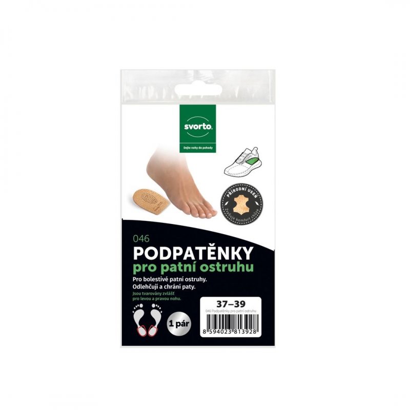 046 Podpatěnky pro patní ostruhu č.40-42