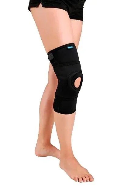 Panop ortéza kolenní PAN 7.14 - XXL—Elastická ortéza kolenního kloubu krátká s klouby pro medializaci pately
