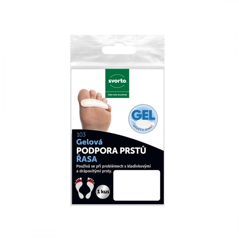 103 Gel. podpora prstů - řasa č.34-40 (M pravá)