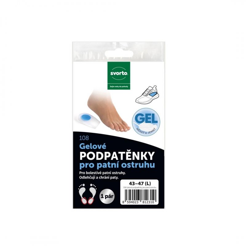 108 Gel. podpatěnky pro ostruhu č.33-37 (S) 