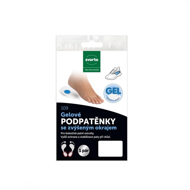 109 Gel.podpatěnky se zvýšeným okrajem č.38-42 (M)