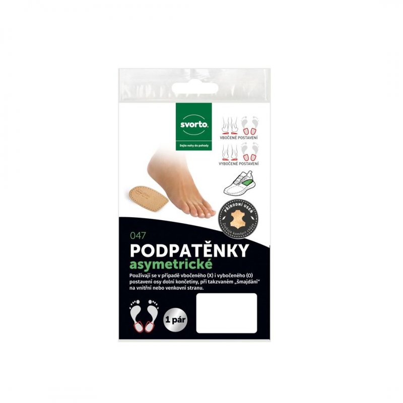 047 Podpatěnky asymetrické č.40-42