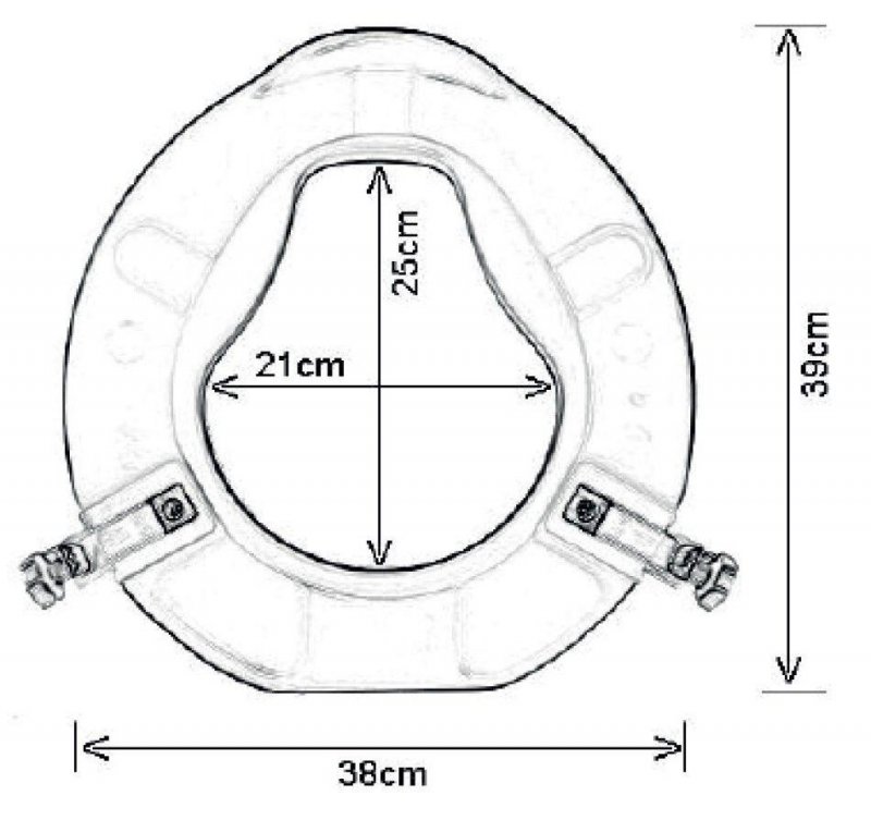 Nástavec na WC Ashby Easyfit 63144—Výška 10 cm