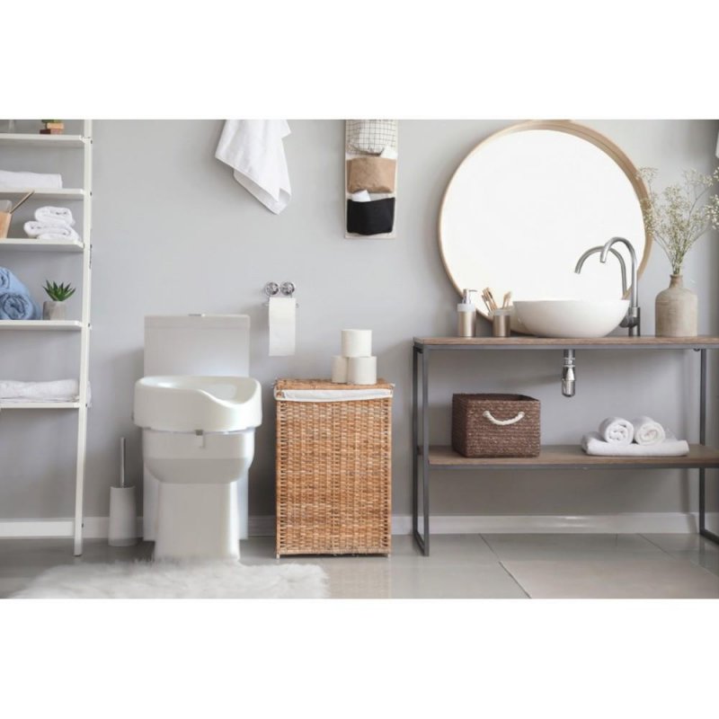 Nástavec na WC zkosený levý Ashby LHS 66274—Výška 15 cm, Levá noha