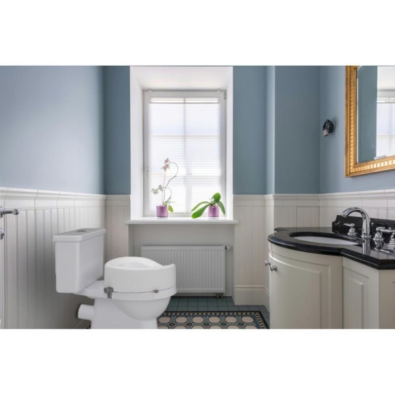 Nástavec na WC zkosený levý Ashby LHS 66274—Výška 15 cm, Levá noha