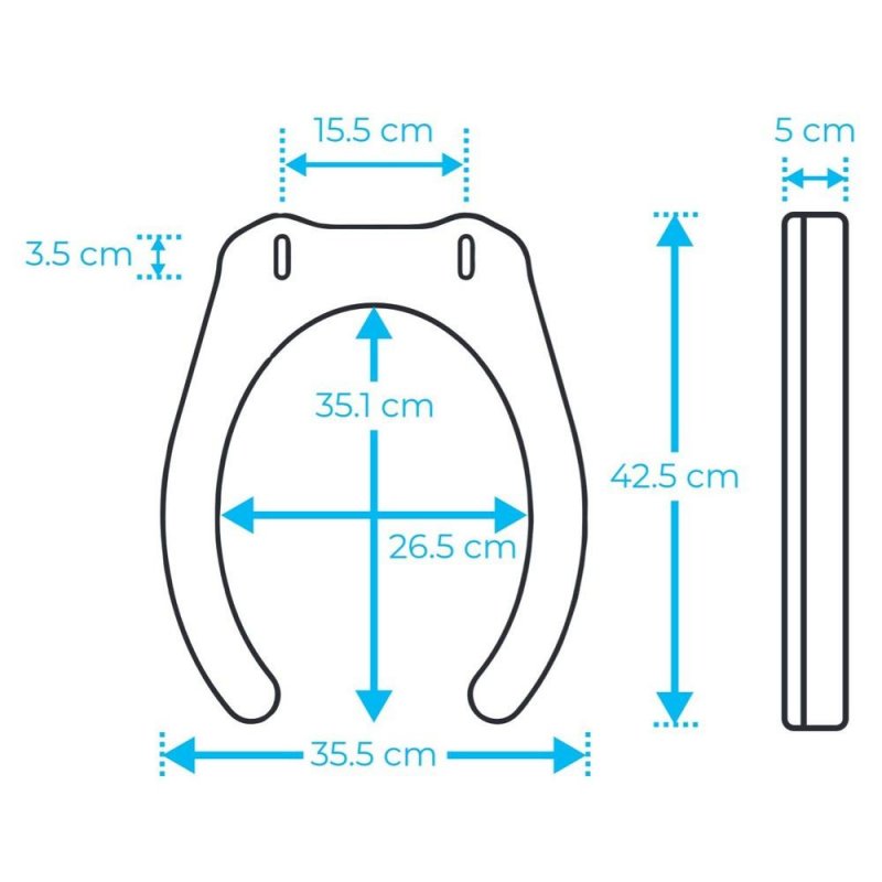 Nástavec na WC Prima Lift 66190—Výška 5 cm