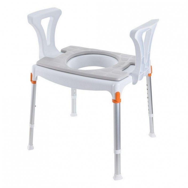 Toaletní židle 4v1EH-CMDA - Bílá—S madly