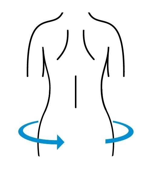 Bederní ortéza dětská MPK 600—Velikost T2 - obvod boků: 60-70 cm