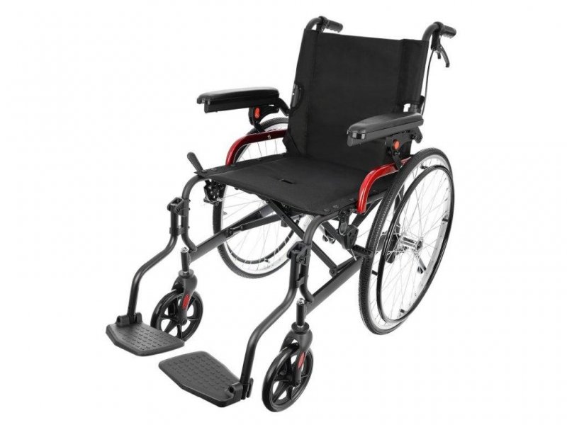 Odlehčený mechanický vozík AT52306—Šířka sedačky 46cm