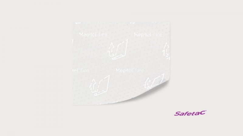 Mepitel One - 8 x 10 cm—Silikonová mřížka, neadherentní k ráně, safetac technologie, 5 ks