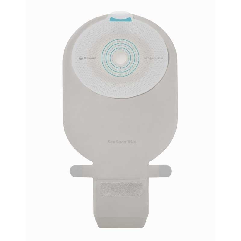 SenSura Mio Concave 1D výpustný sáček 10 ks—Maxi, šedý, měkký konvex, otvor 10 - 50 mm