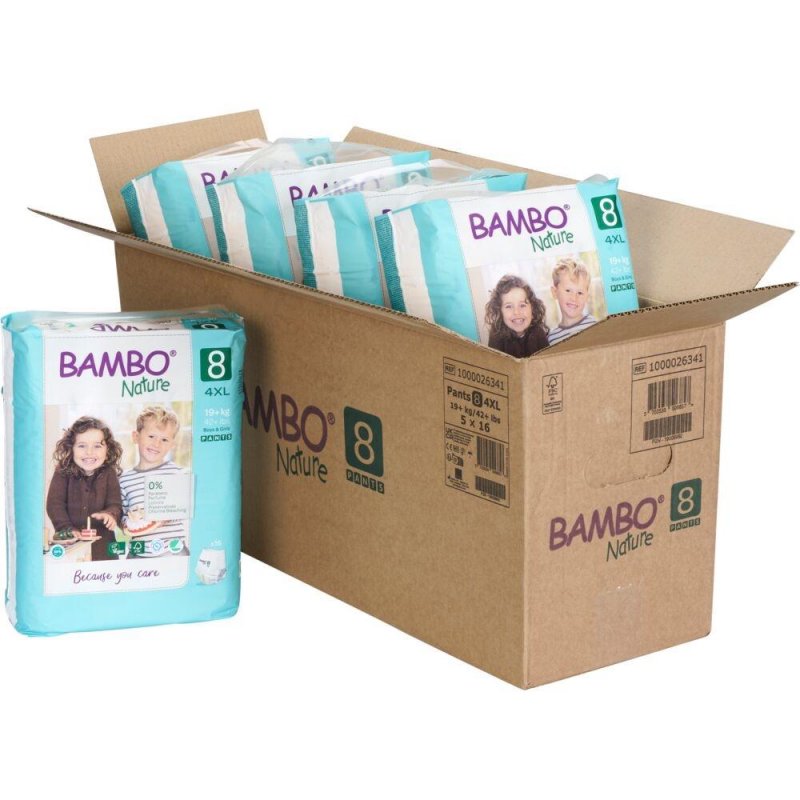 Bambo Nature PANTS 8—19+ kg, 16 ks