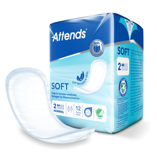 Attends Soft 2 Normal—Anatomicky tvarované pleny 30ks