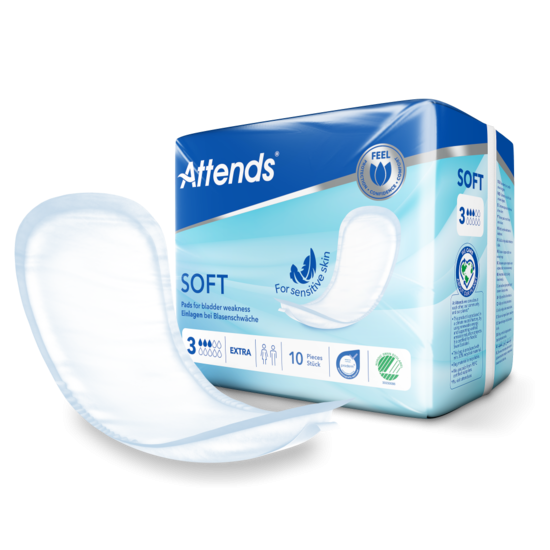 Attends Soft 3 Extra—Anatomicky tvarované pleny 30ks