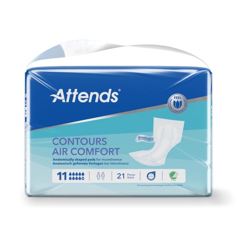 Attends Contours Air Comfort 11—Vložné pleny absorpční 21 ks
