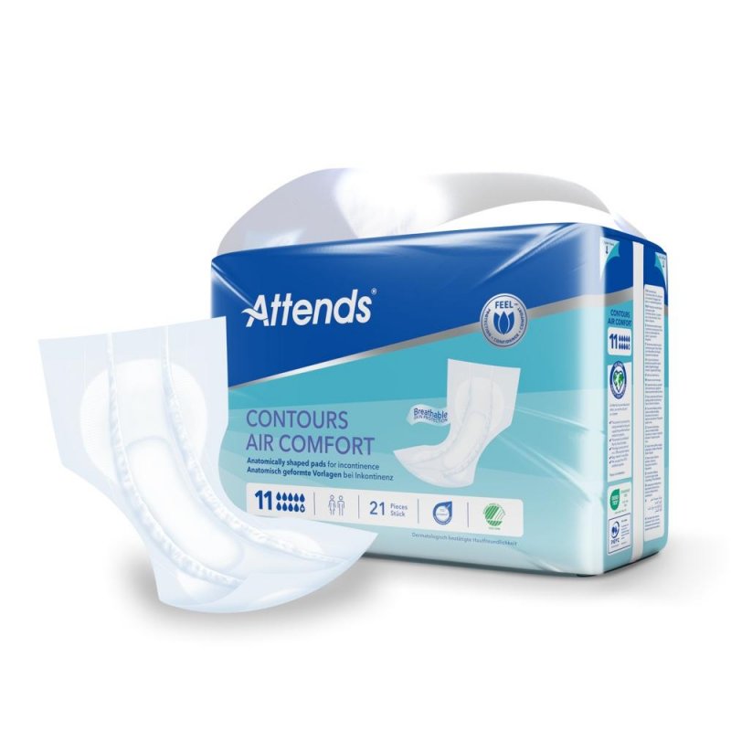 Attends Contours Air Comfort 11—Vložné pleny absorpční 21 ks