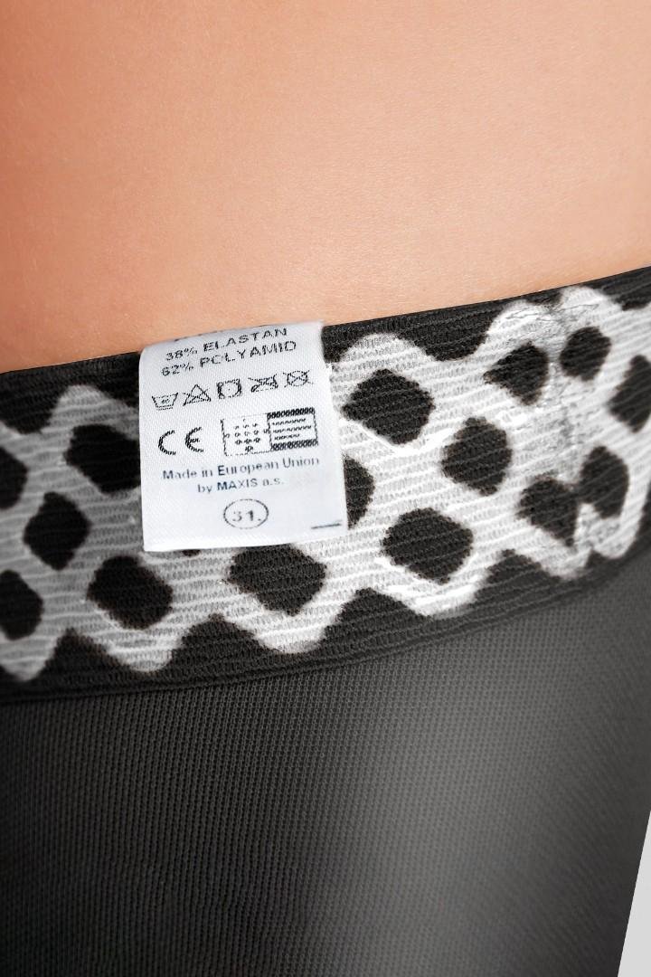 Stehenní punčochy s krajkou MAXIS BRILLANT (II.KT)—Velikost 6, barva černá, délka krátká, bez špice