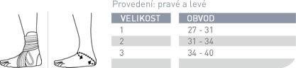 Kotníková ortéza Aequi - Pravá—Velikost 3