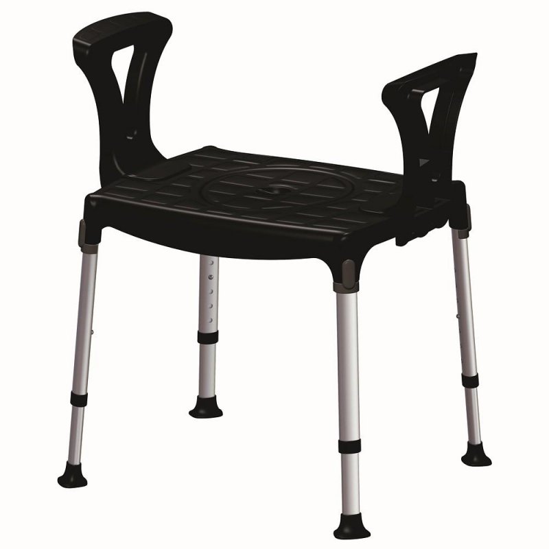 Toaletní židle 4v1EH-BCMDA - Černá—S madly