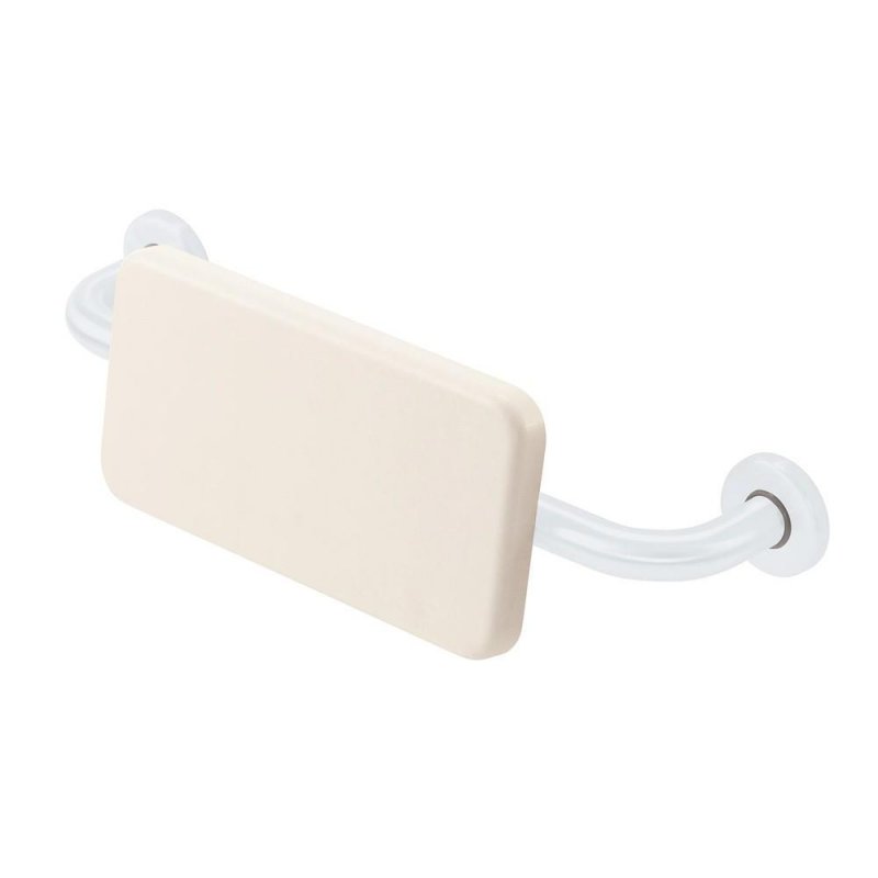 Vyměkčená opěrka zad k WC 5051 NB—Bílý nerez