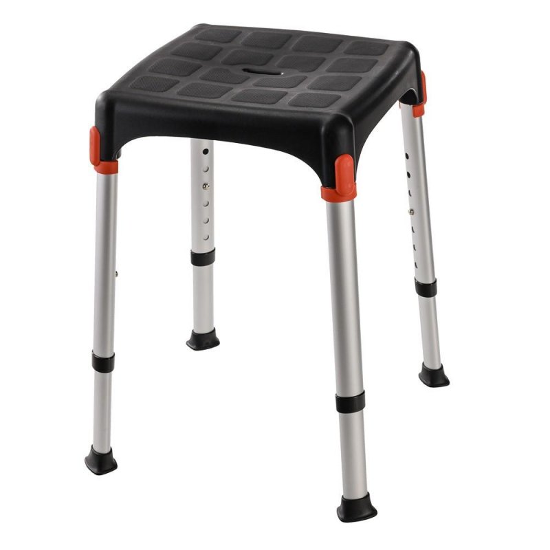 Sedačka do sprchy EH-BSTA čtvercová—Černá