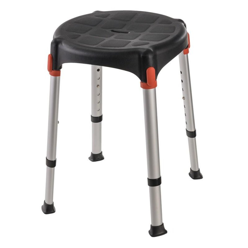 Sedačka do sprchy EH-BSTRA kulatá—Černá