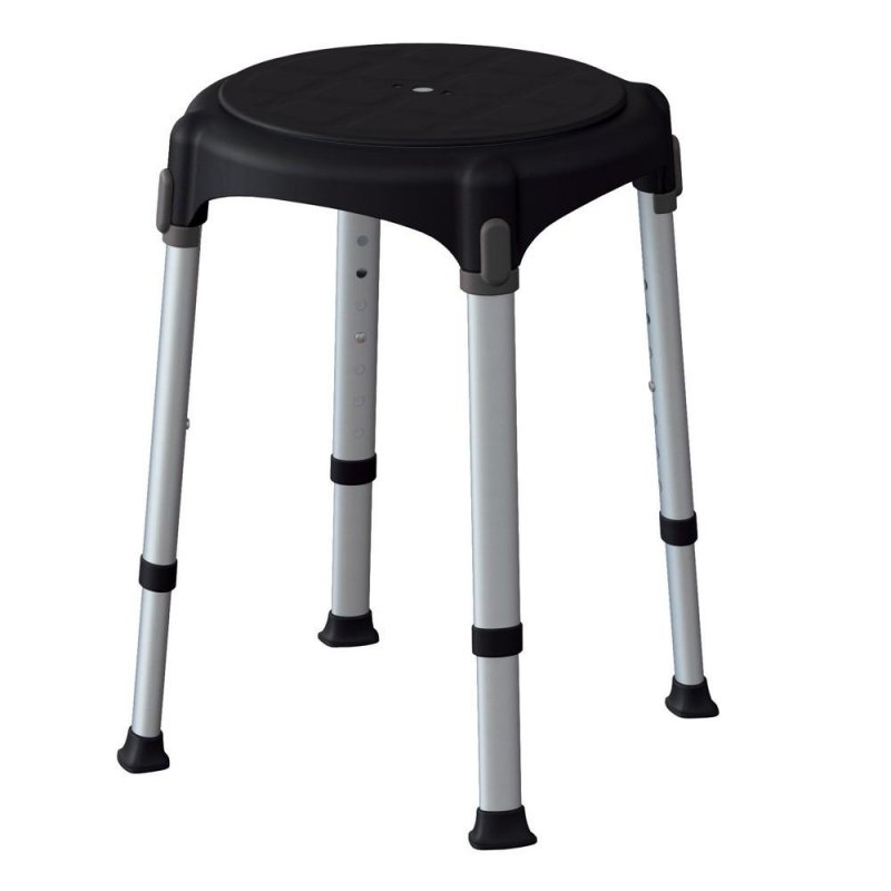 Sedačka do sprchy otočná EH-BSTRRA—Černá