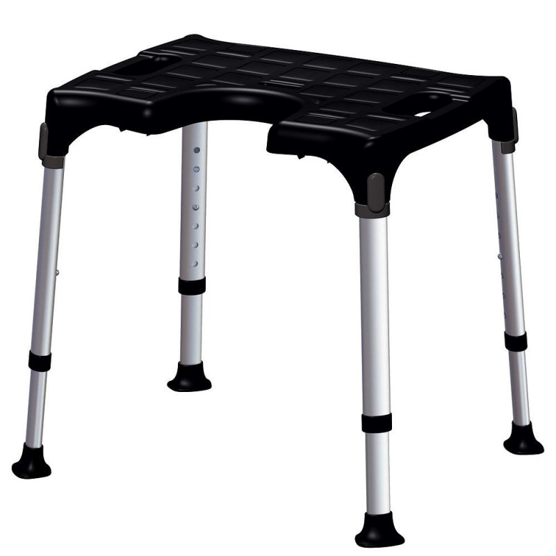 Sedačka do sprchy EH-BSC - Černá—S výřezem