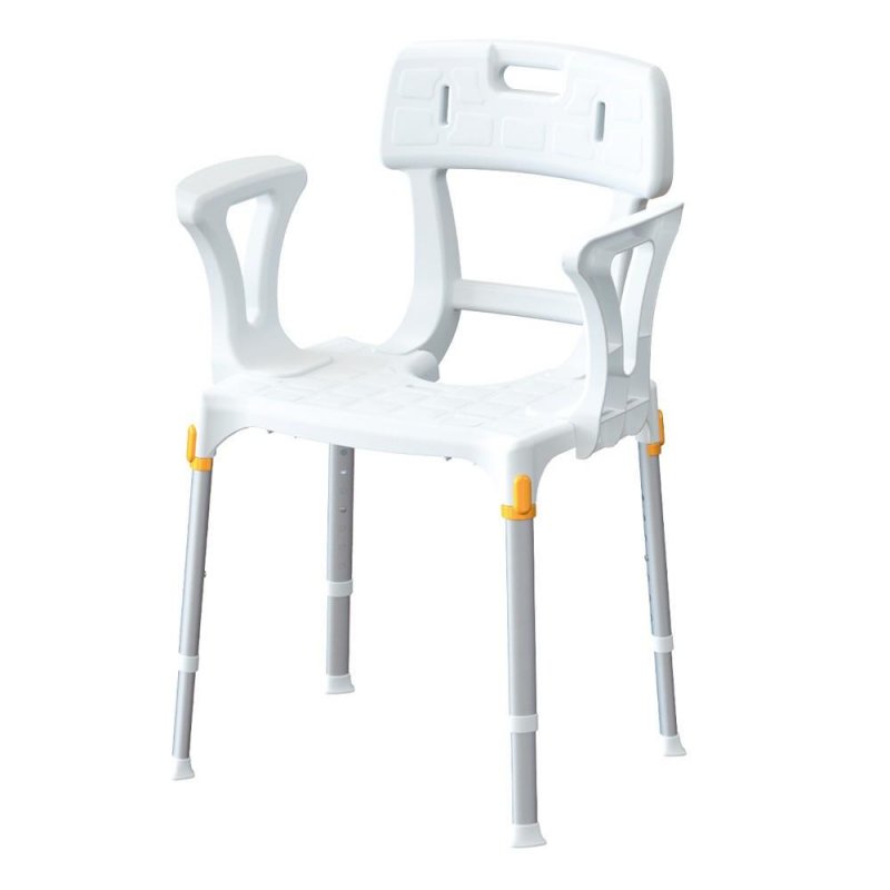 Sedačka do sprchy s výřezem EH-SCBA—Bílá