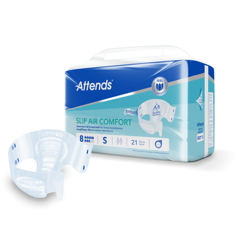 Attends Slip Air Comfort 8 S—Kalhotky absorpční plenkové 21 ks