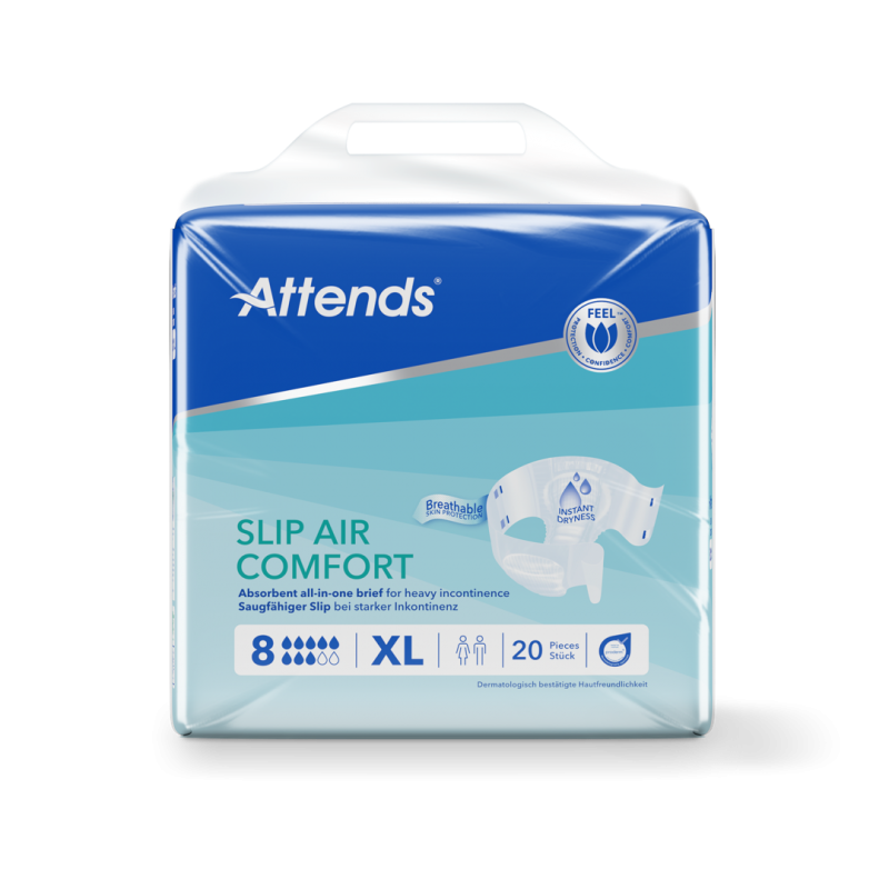 Attends Slip Air Comfort 8 XL—Kalhotky absorpční plenkové 20 ks