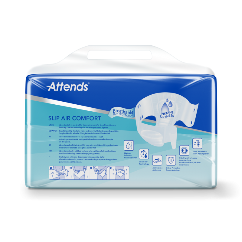 Attends Slip Air Comfort 9 M—Kalhotky absorpční plenkové 28 ks
