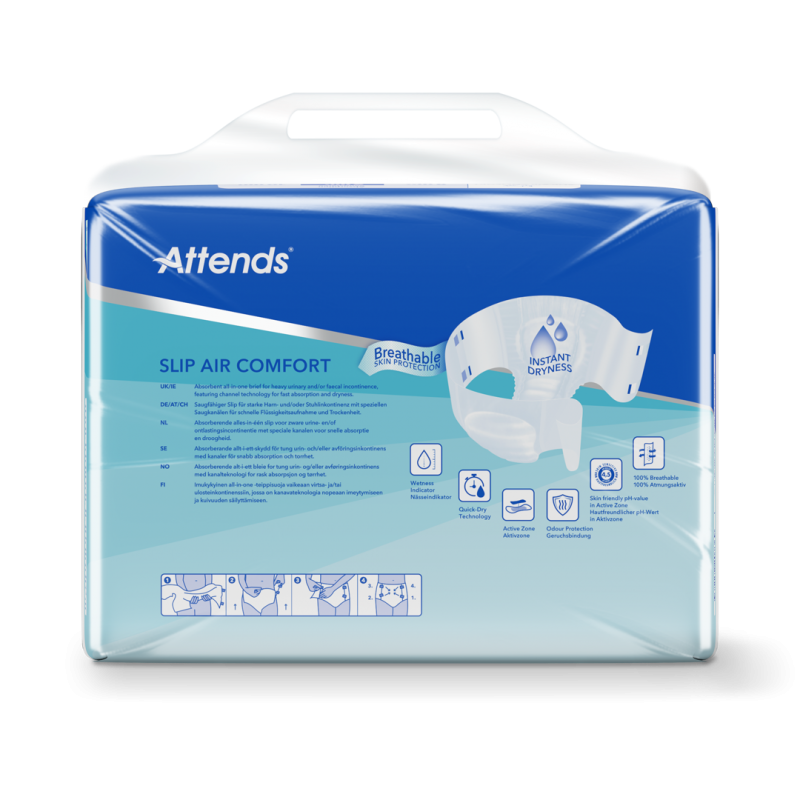 Attends Slip Air Comfort 9 L—Kalhotky absorpční plenkové 28 ks