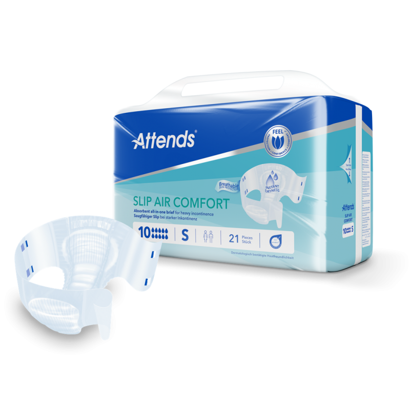 Attends Slip Air Comfort 10 S—Kalhotky absorpční plenkové 21 ks