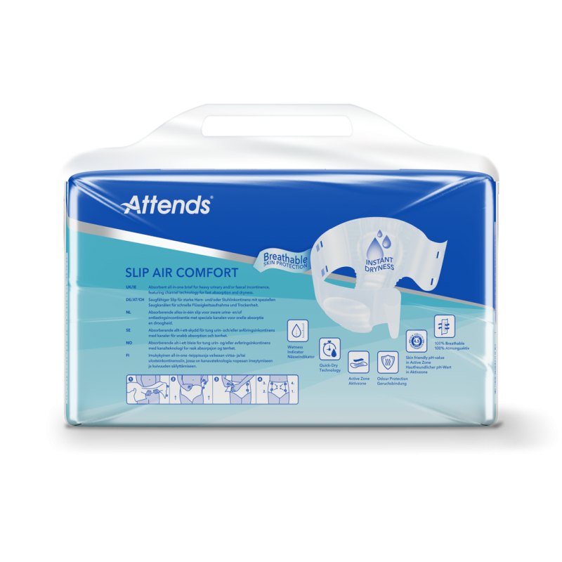 Attends Slip Air Comfort 10 M—Kalhotky absorpční plenkové 26 ks