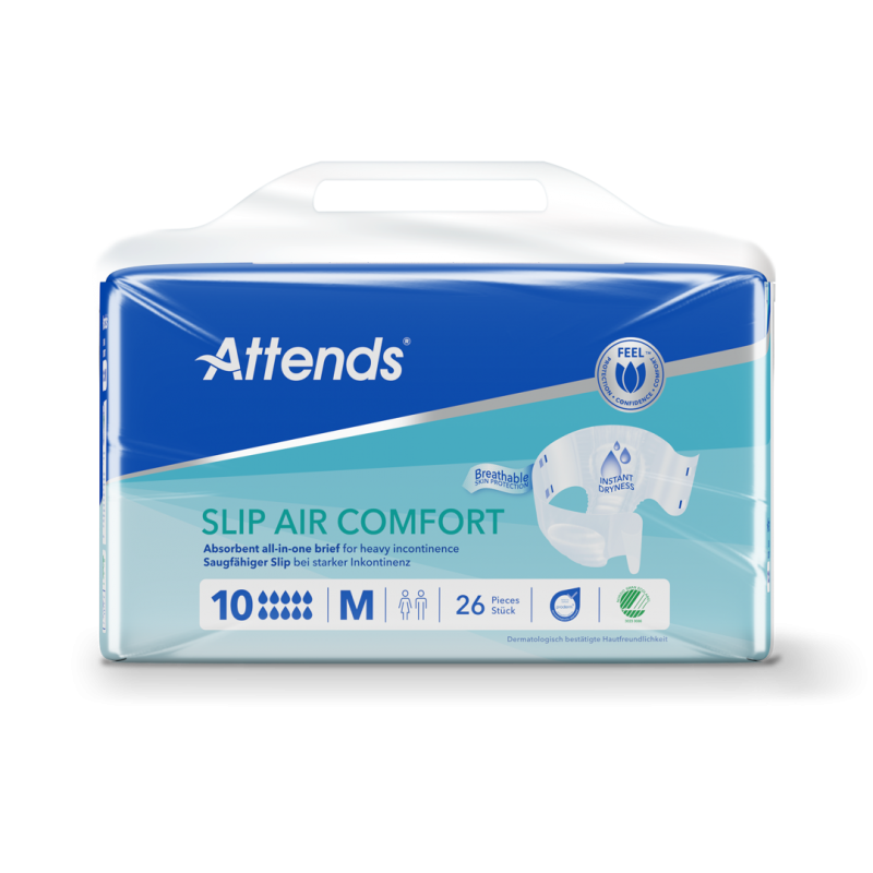 Attends Slip Air Comfort 10 M—Kalhotky absorpční plenkové 26 ks