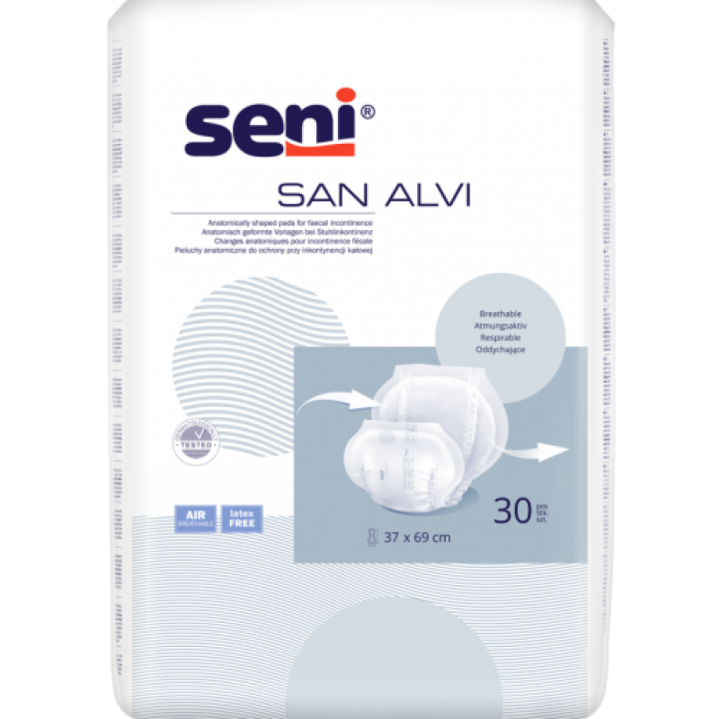 SENI San Alvi—Vložná plena pro inkontinenci stolice 30 ks