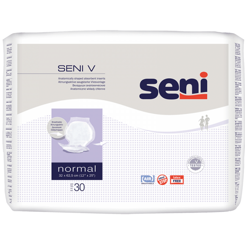 SENI V Normal—Separační pleny pro inkontinenci stolice S a M 30 ks