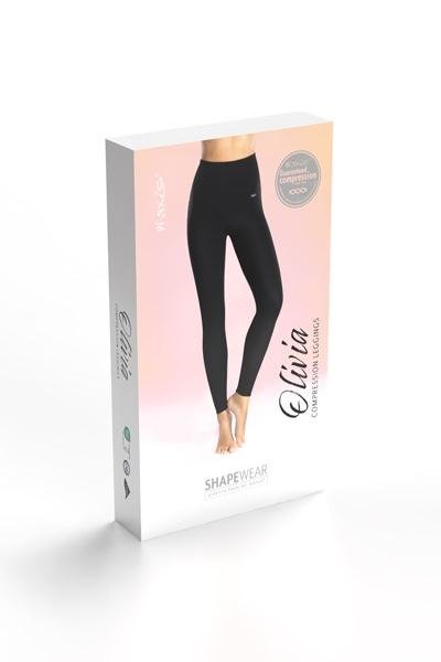 Kompresní legíny Olivia—Velikost XL, barva černá